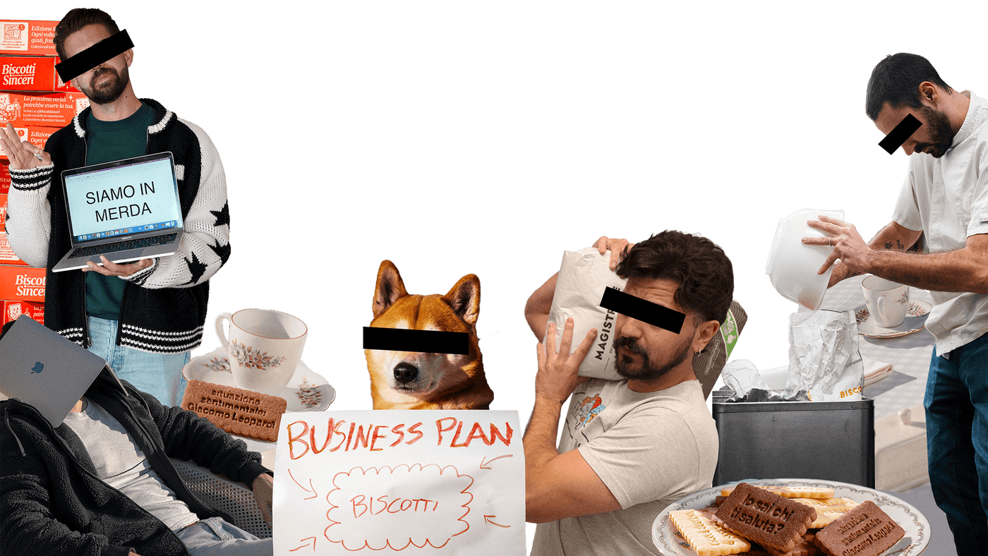 Il team Biscotti Sinceri al lavoro