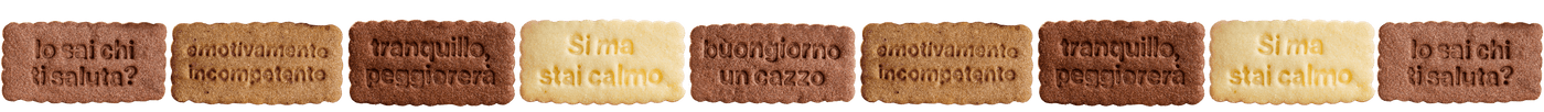 Biscotti con frasi incise